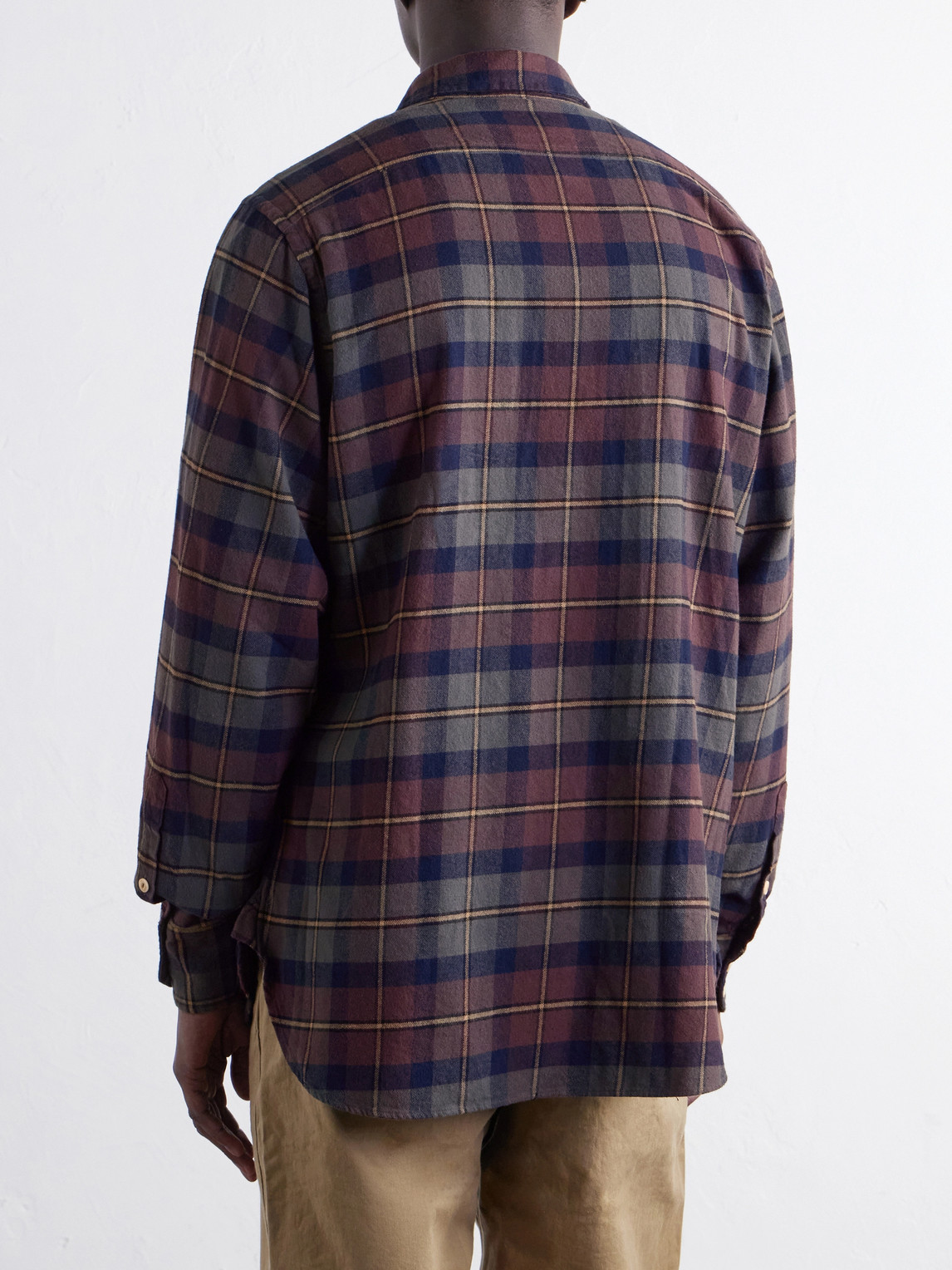 Brushed Checked Cotton-Flannel Shirt