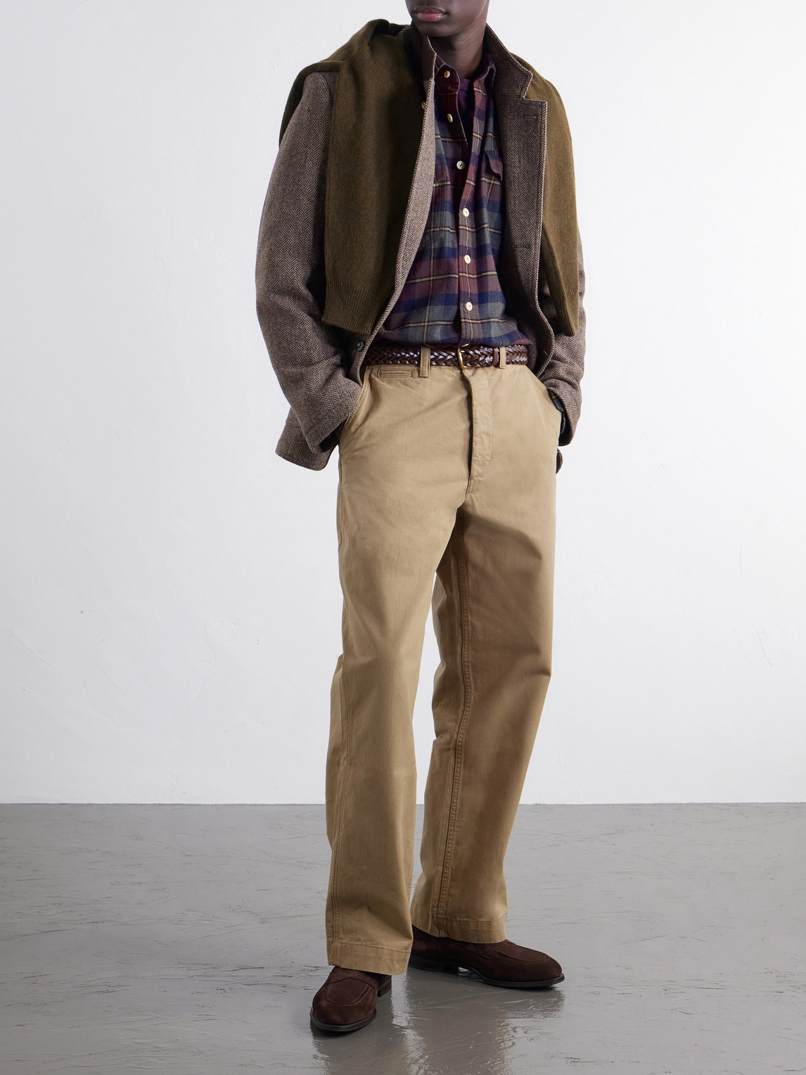 Brushed Checked Cotton-Flannel Shirt