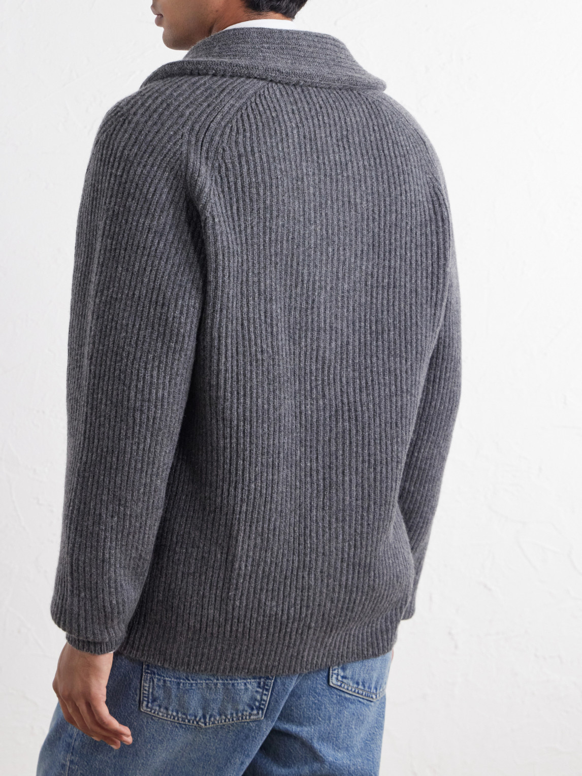 Ribbed Wool Cardigan