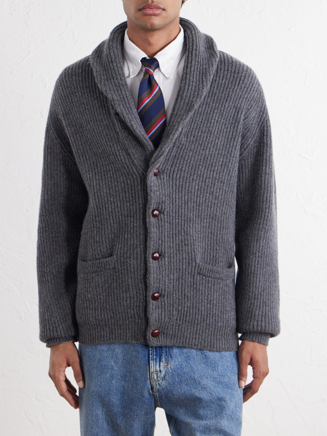 Ribbed Wool Cardigan