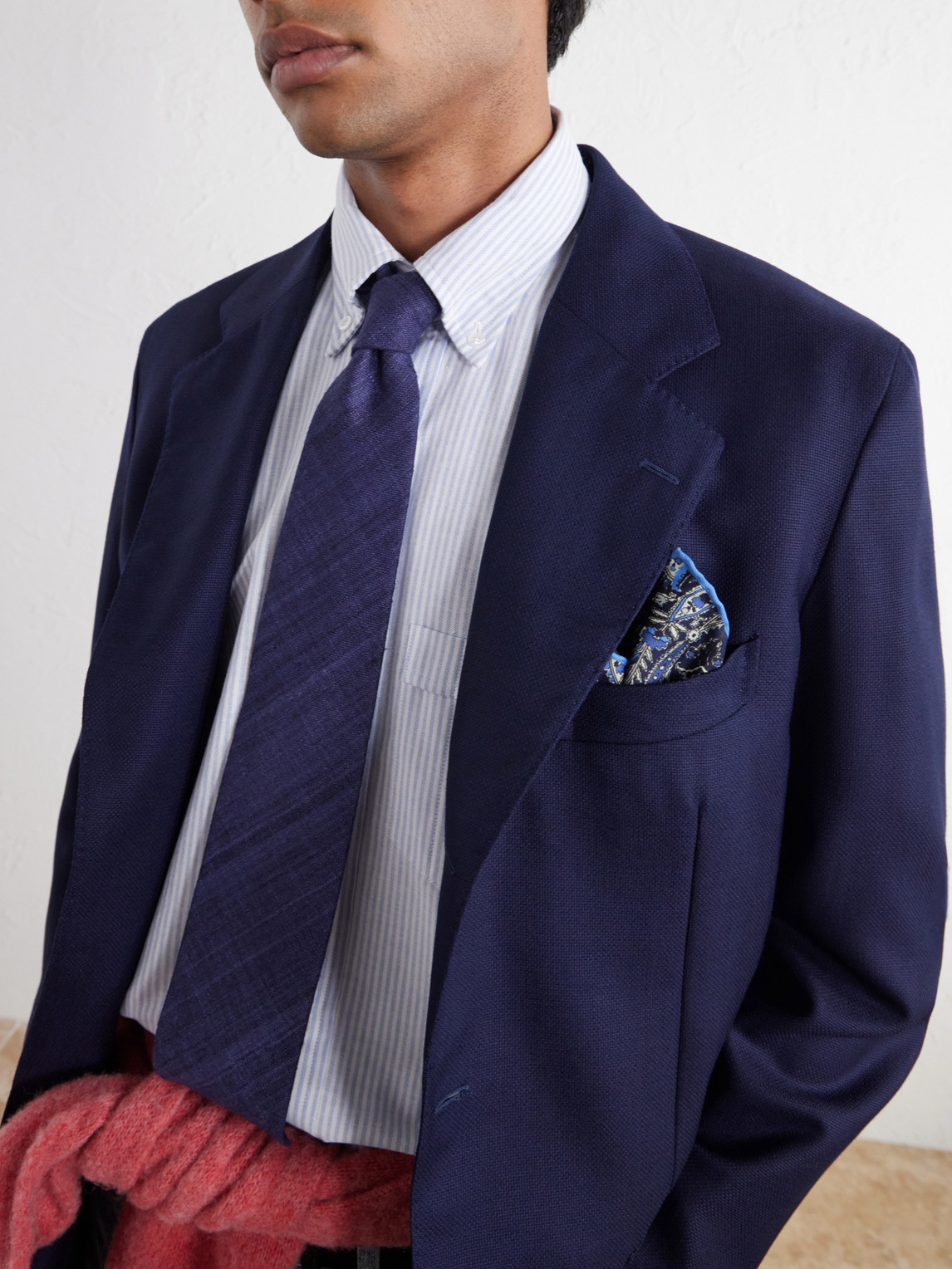 Virgin Wool Canvas Blazer