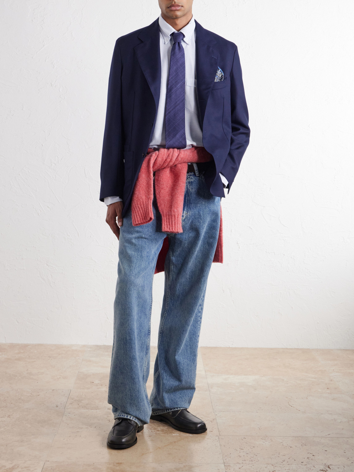 Virgin Wool Canvas Blazer