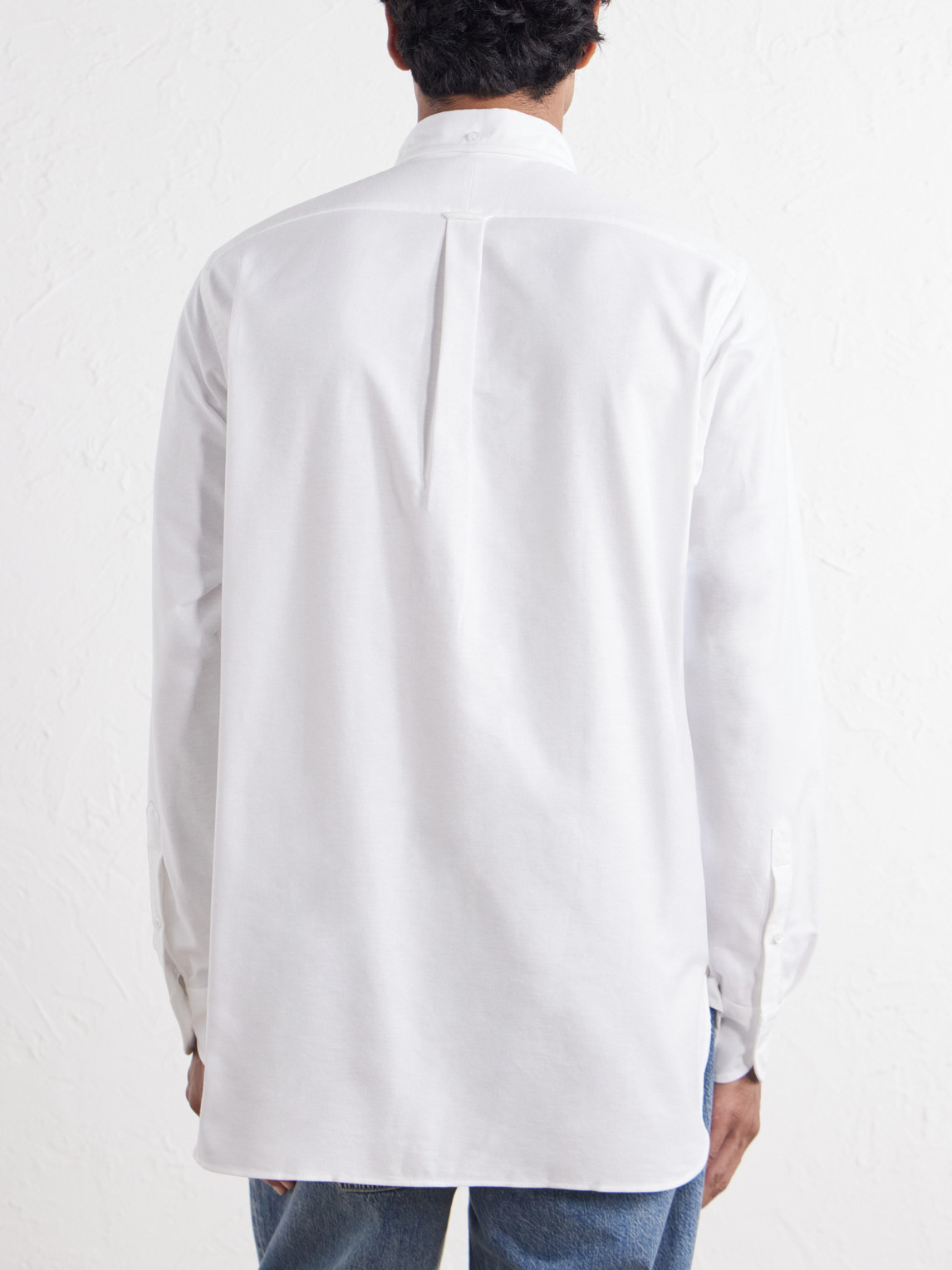 Button-Down Collar Cotton Oxford Shirt