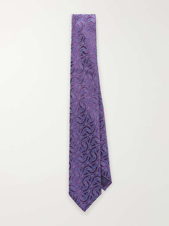 Charvet 8.5cm Paisley-Jacquard Silk-Woven Tie