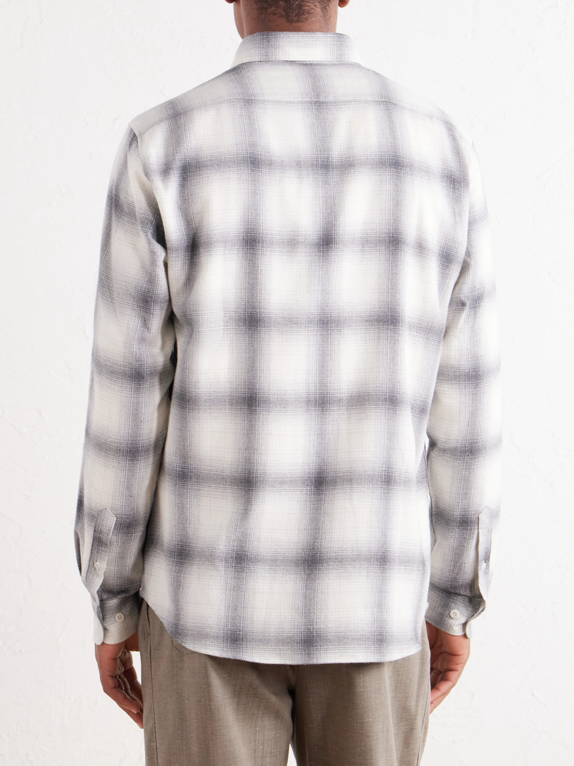 Checked Cotton-Flannel Shirt