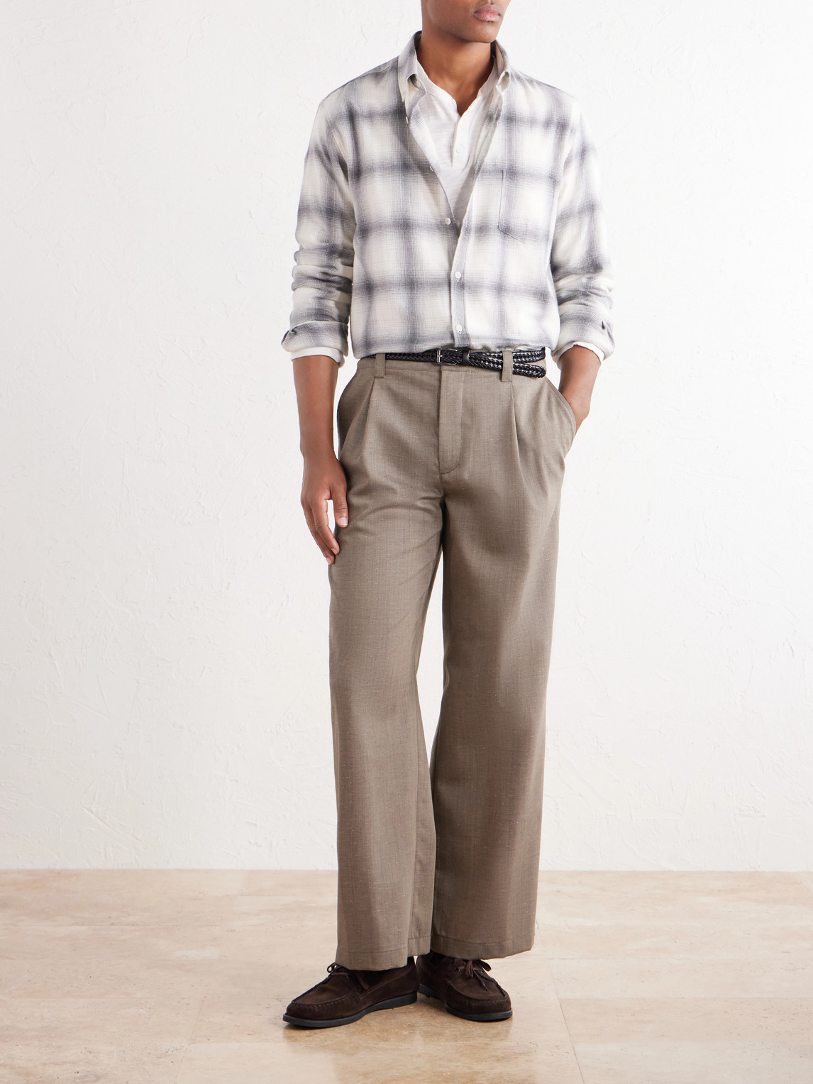 Checked Cotton-Flannel Shirt