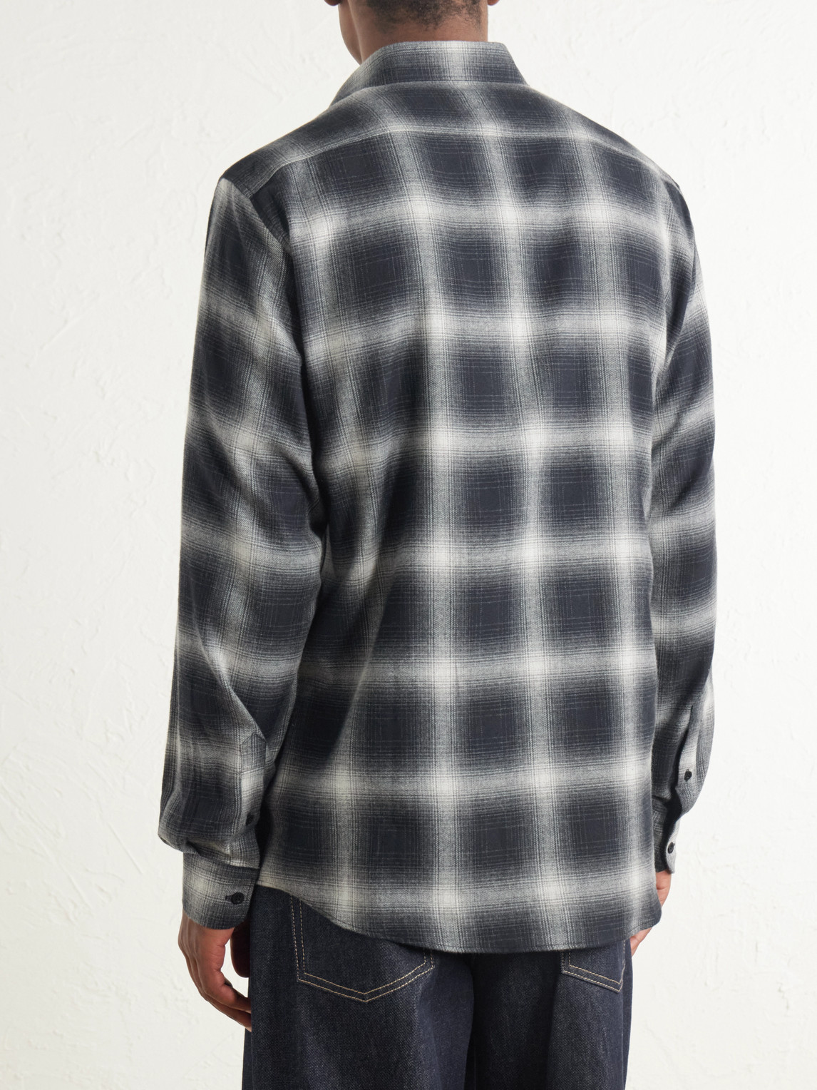 Checked Cotton-Flannel Shirt