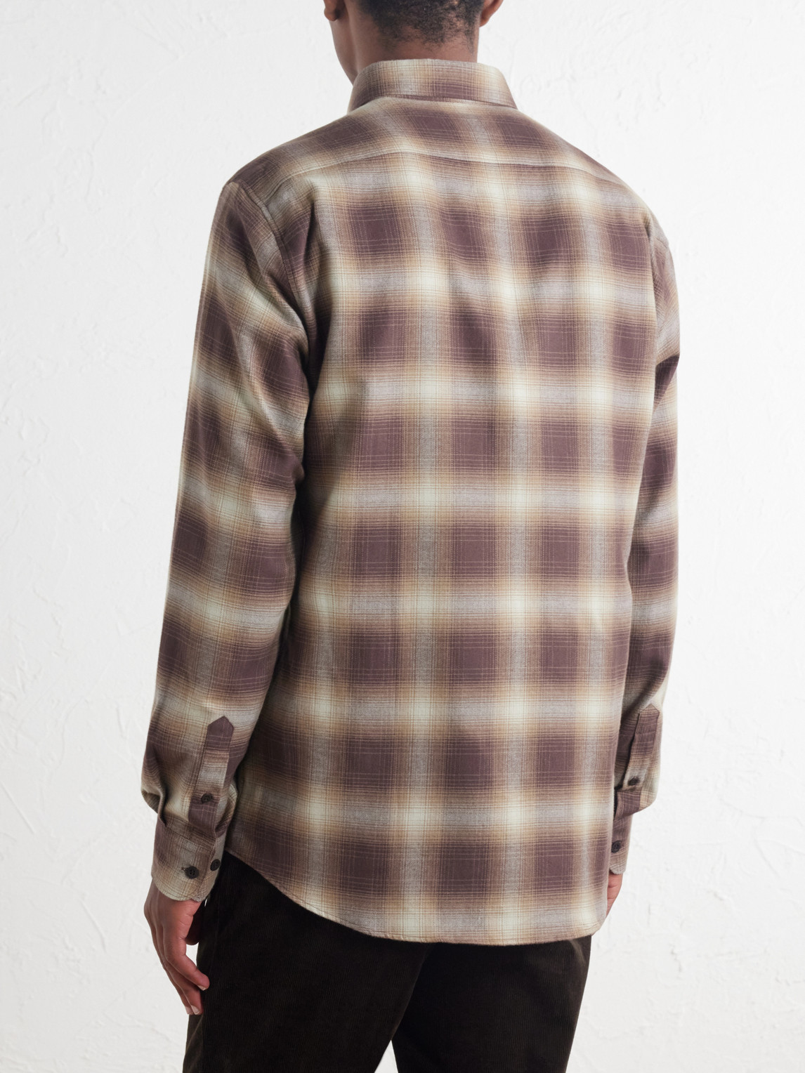 Checked Cotton-Flannel Shirt