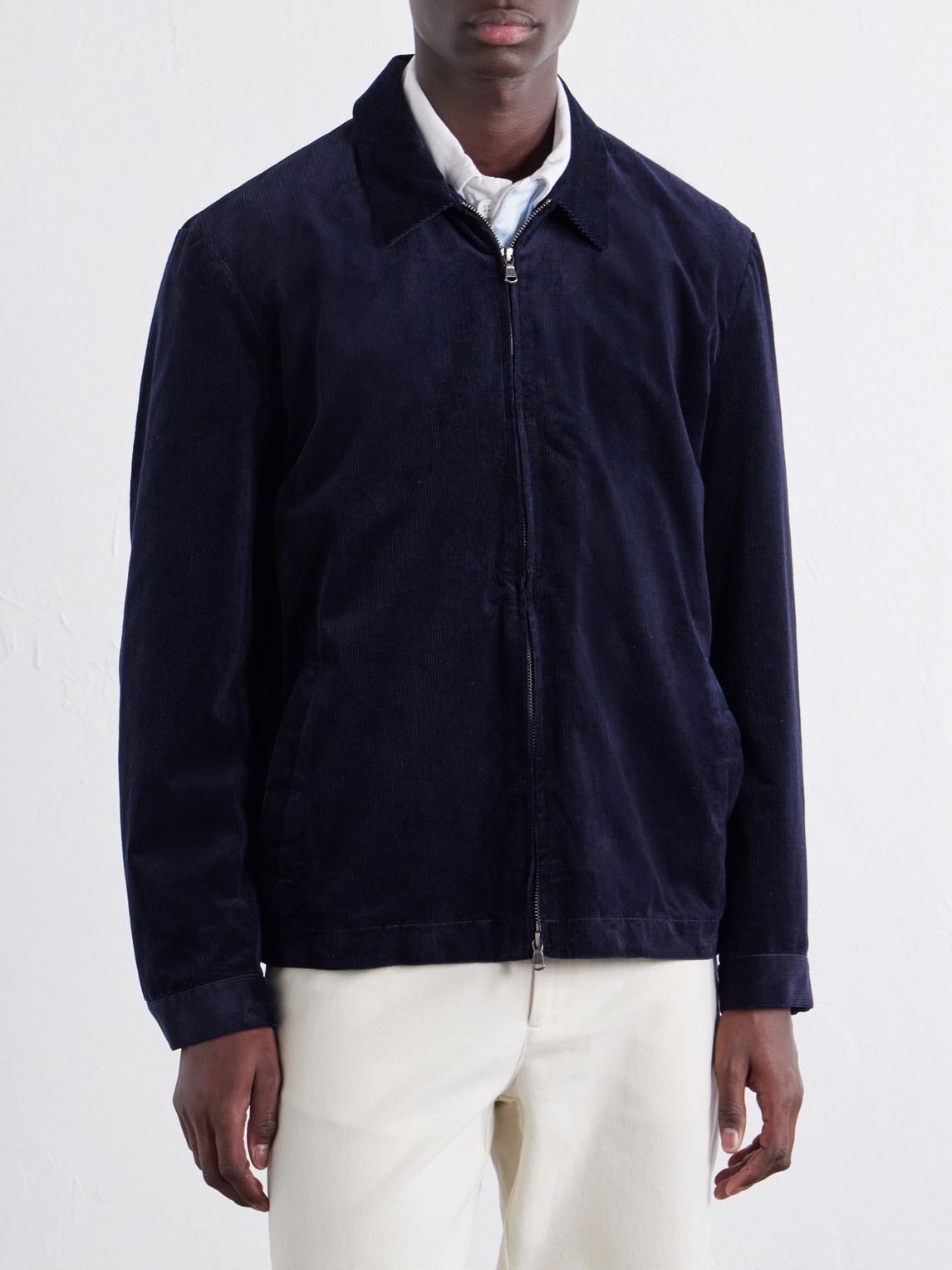 Cotton-Blend Corduroy Blouson Jacket