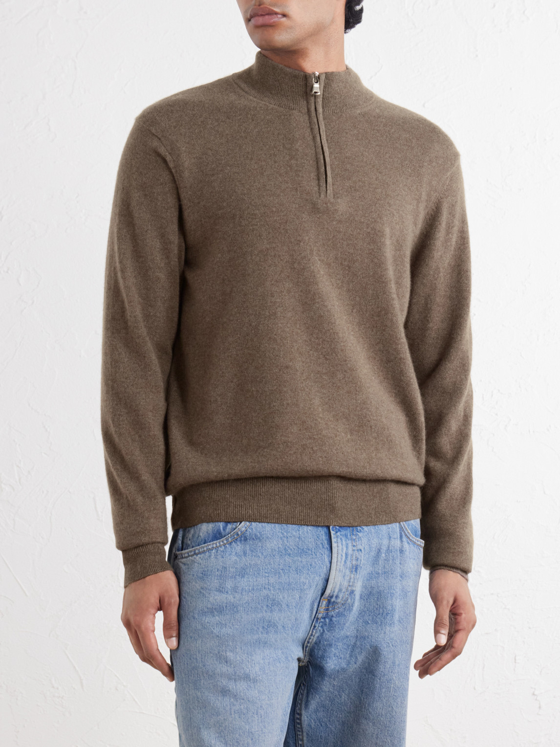 Cashmere Half-Zip Sweater