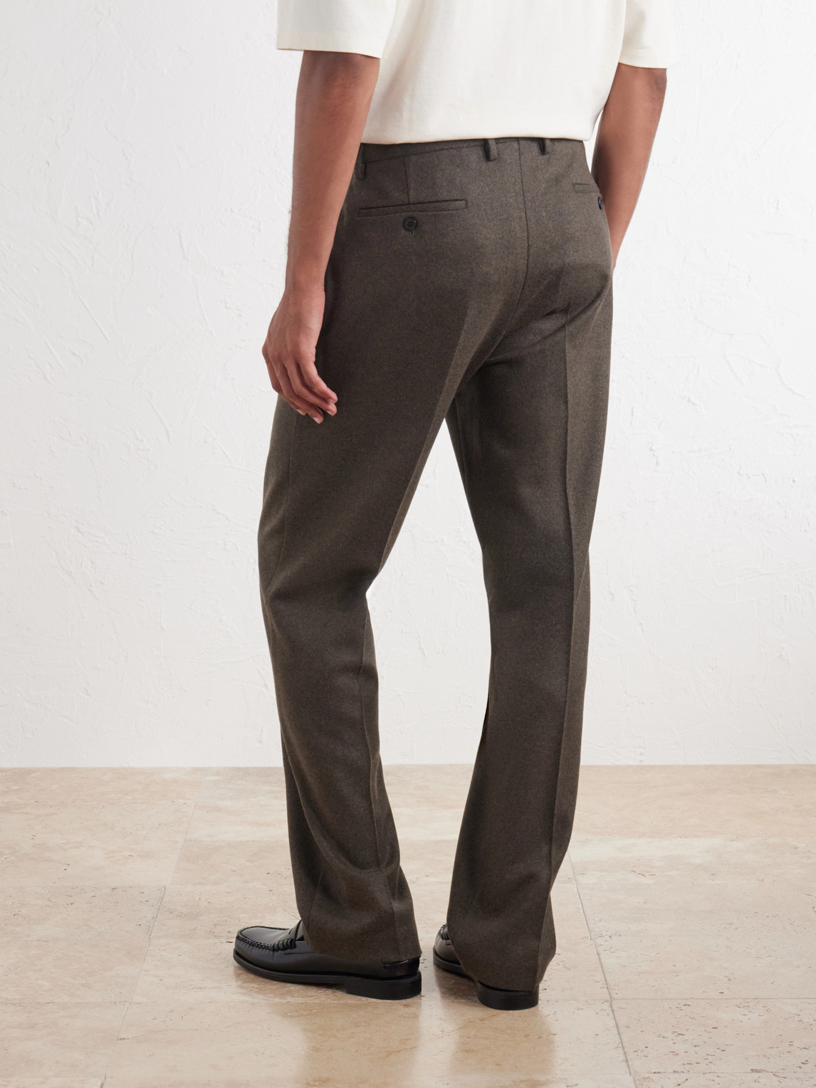 Straight-Leg Wool