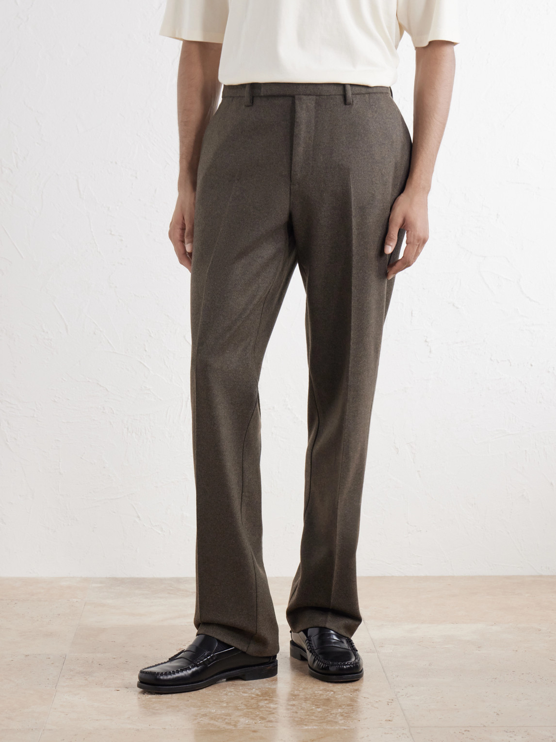 Straight-Leg Wool