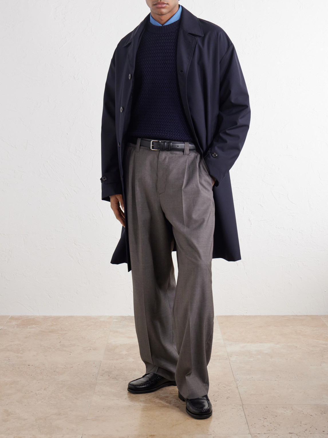 Merino Wool-Basketweave Sweater