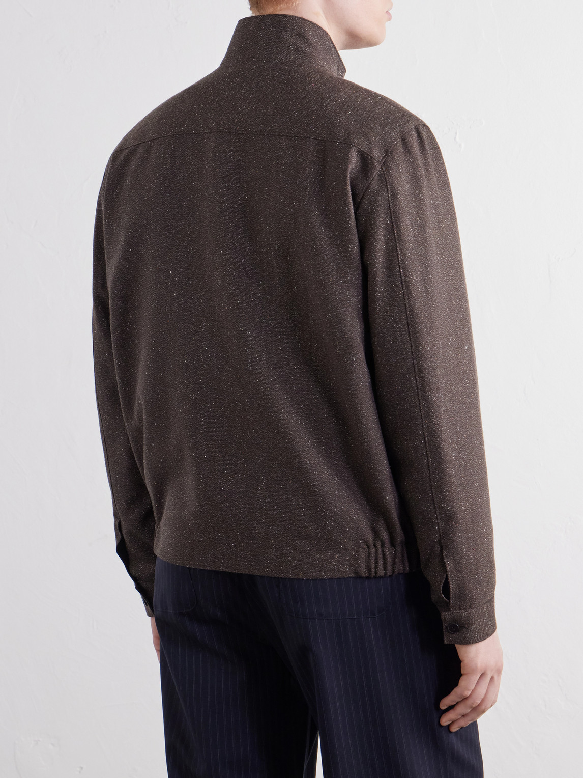 Donegal Wool And Silk-Tweed Jacket