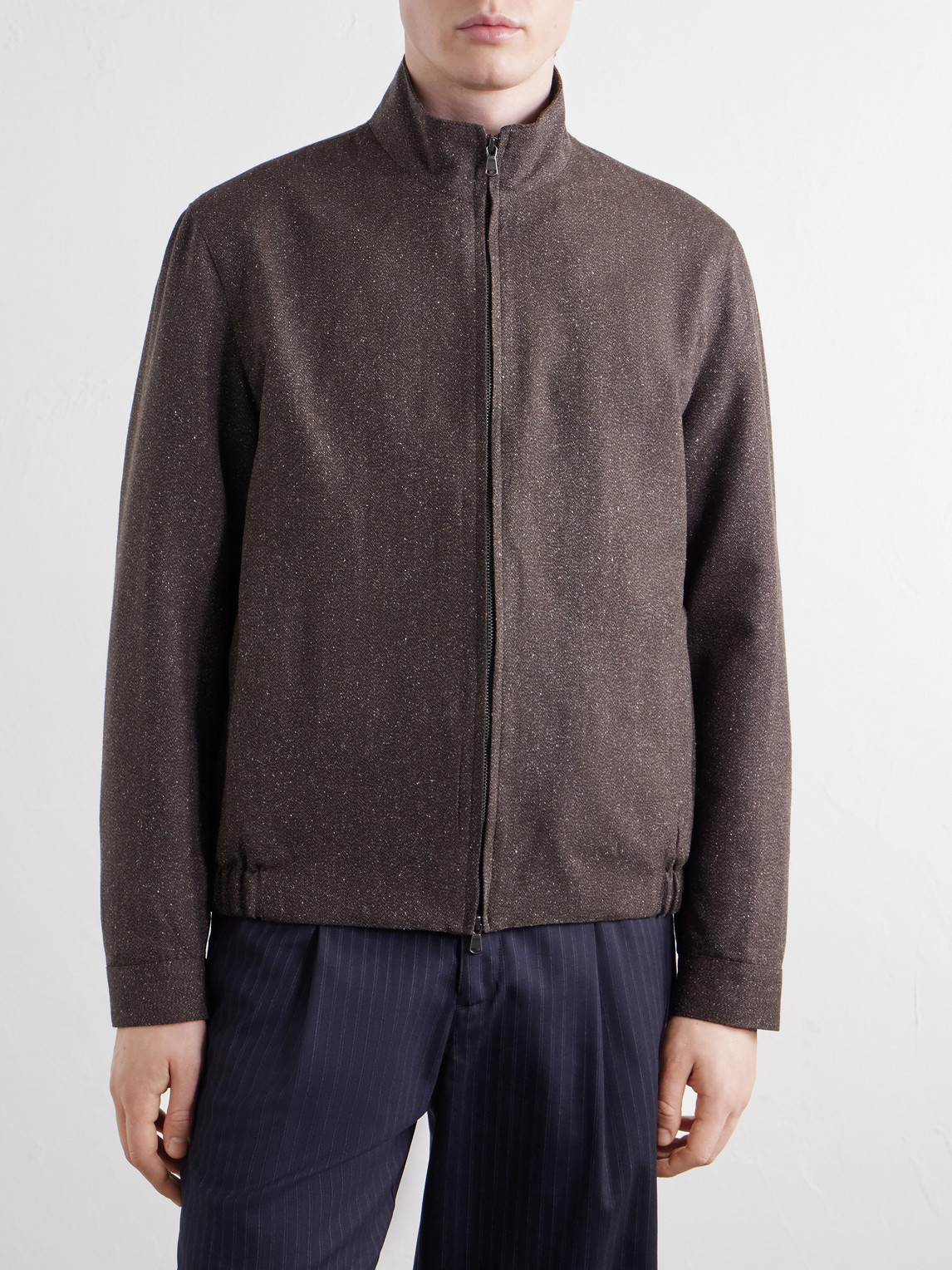 Donegal Wool And Silk-Tweed Jacket