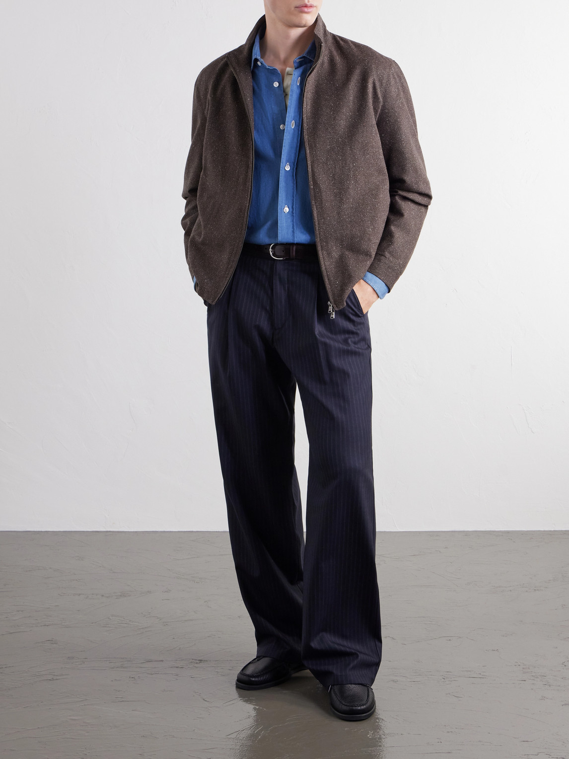 Donegal Wool And Silk-Tweed Jacket
