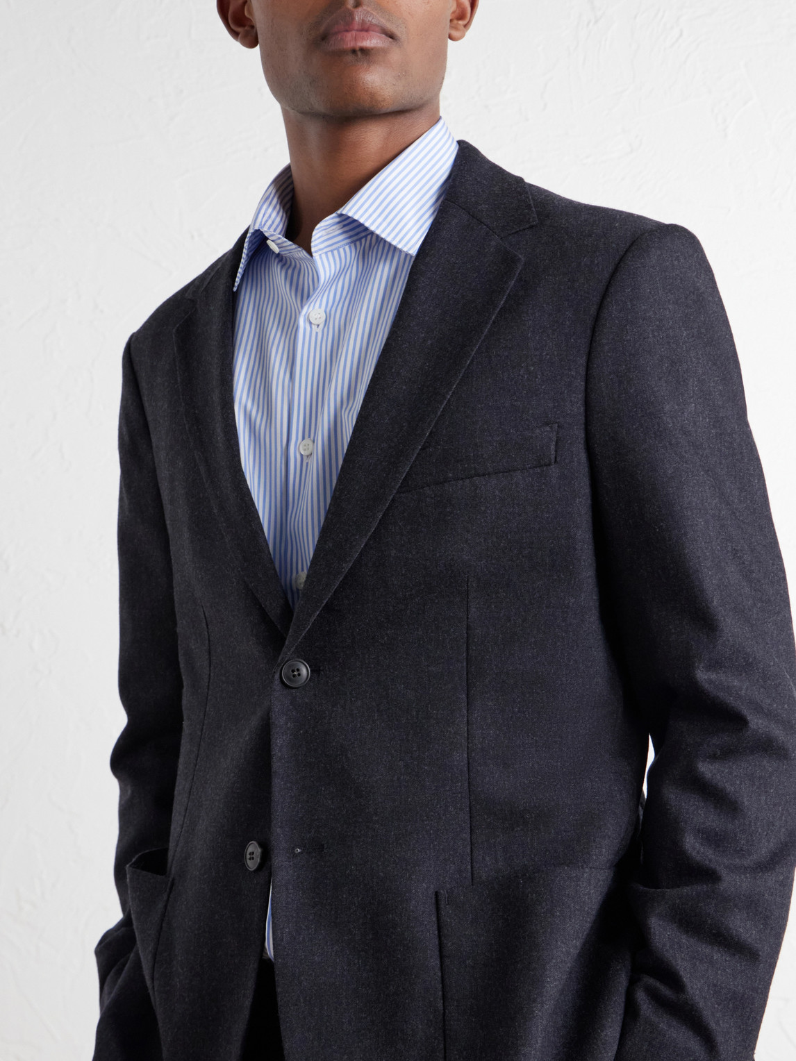 Wool And Cashmere-Blend Flannel Suit Jacket