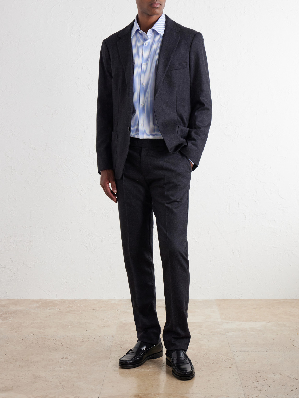 Wool And Cashmere-Blend Flannel Suit Jacket