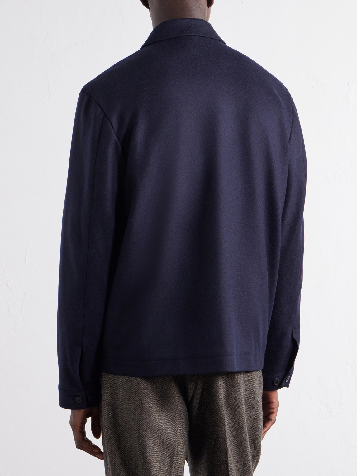 Boiled Wool Bomber Jacket