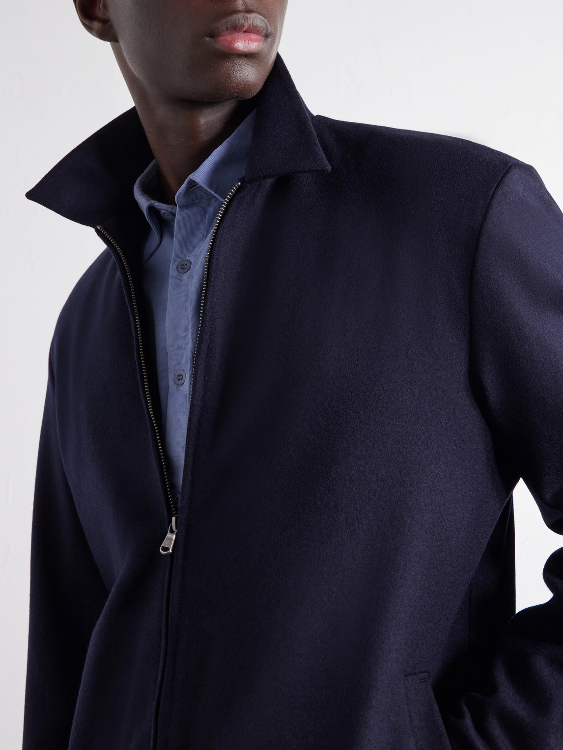 Boiled Wool Bomber Jacket