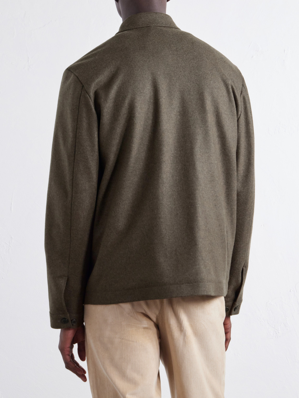 Boiled Wool Bomber Jacket