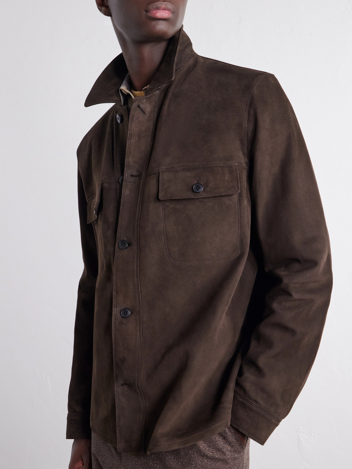 Suede Overshirt