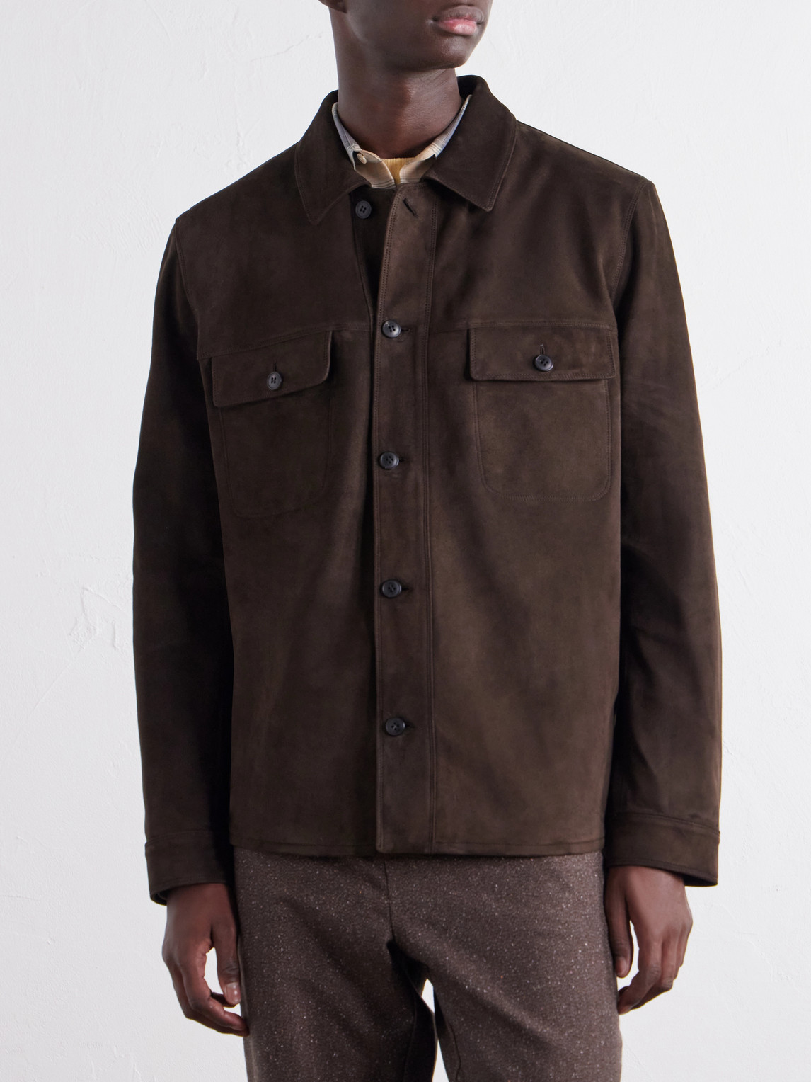 Suede Overshirt