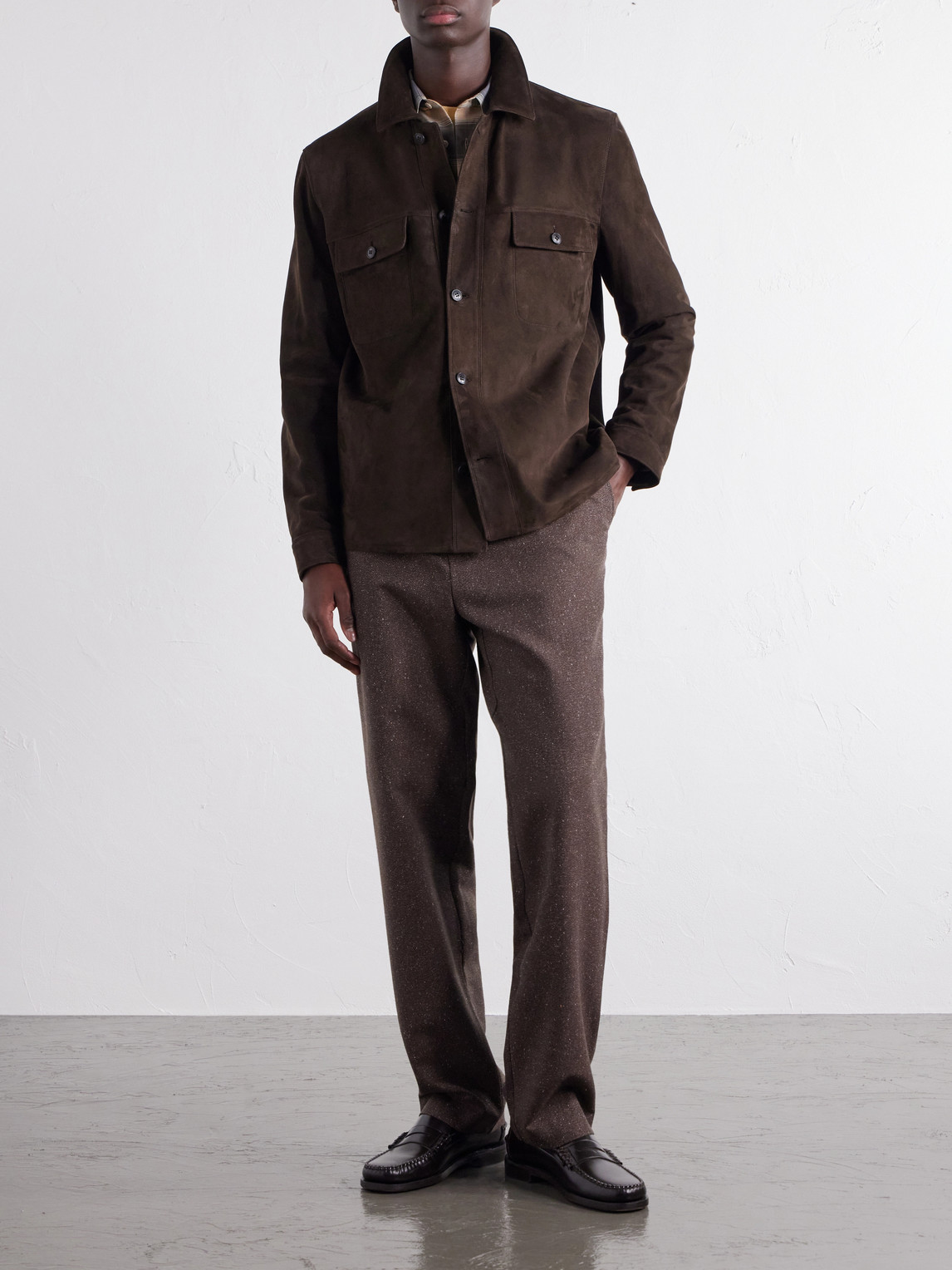 Suede Overshirt
