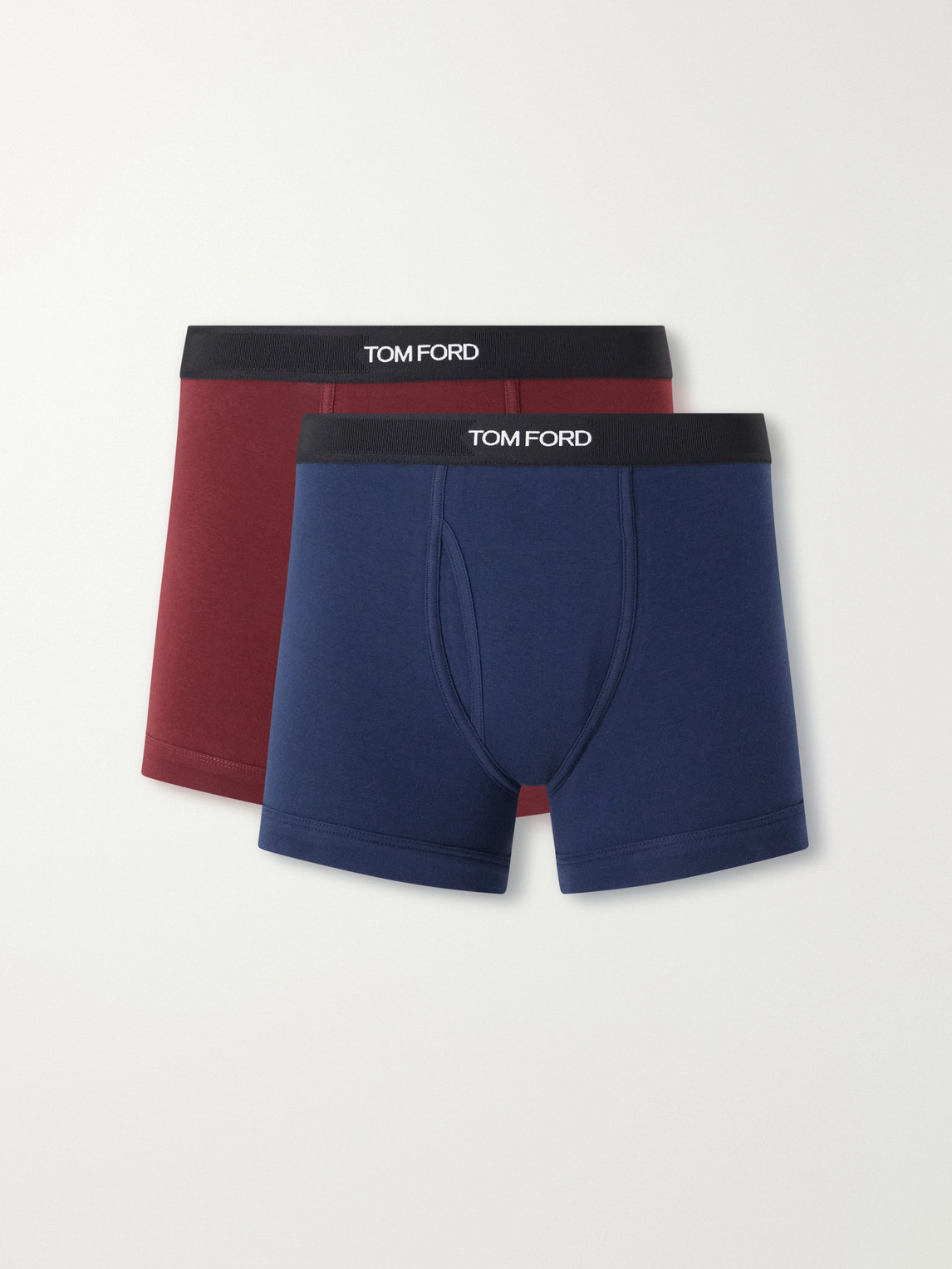 TOM FORD – Two Pack Logo-Jacquard Waistband Cotton-Stretch Jersey Boxer Briefs