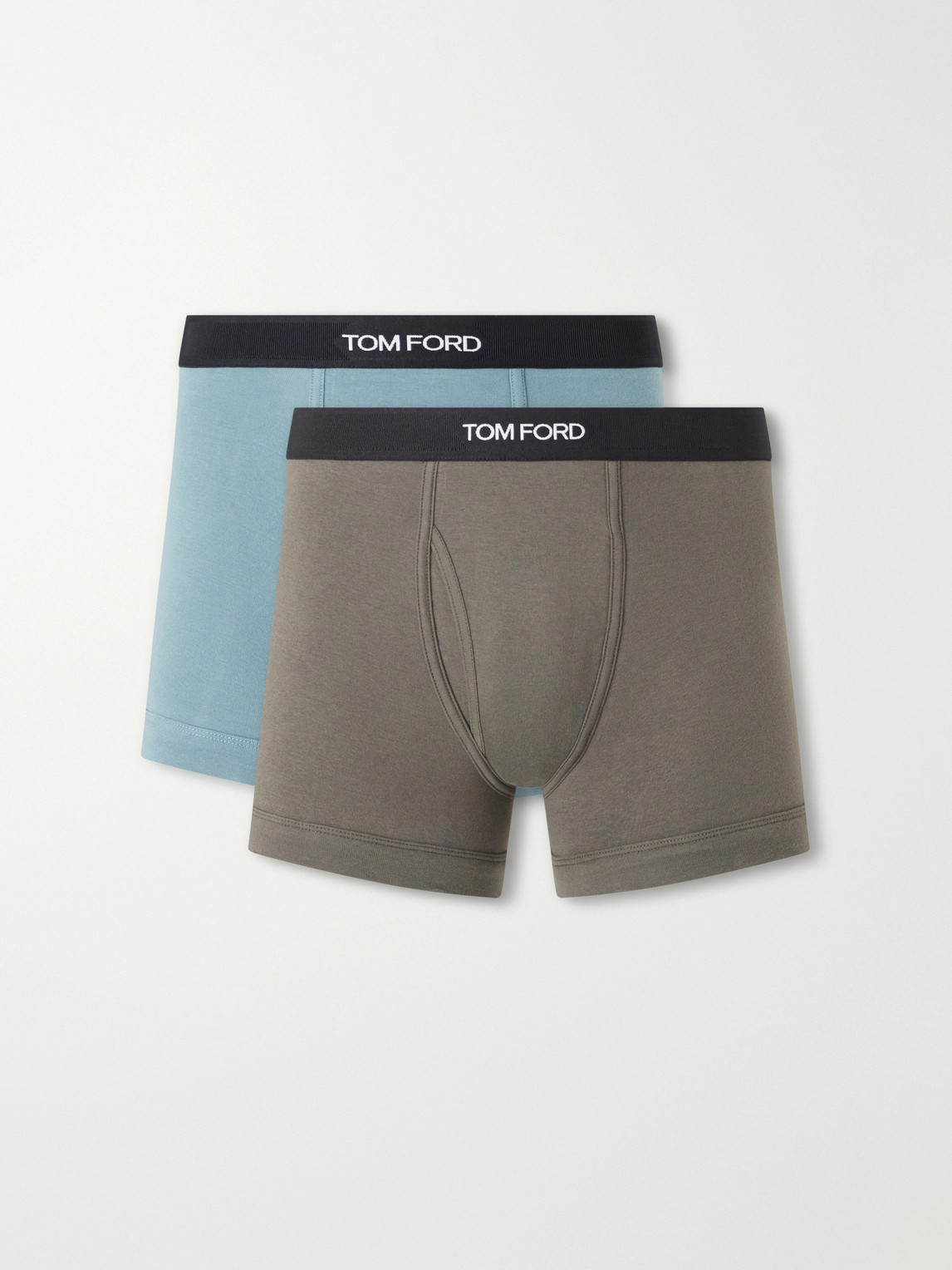 TOM FORD – Two Pack Logo-Jacquard Waistband Cotton-Stretch Jersey Boxer Briefs