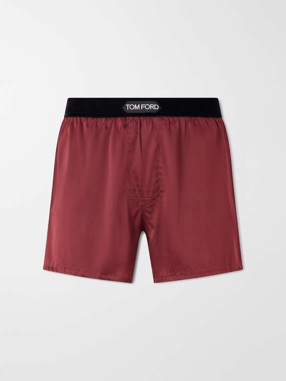 Tomford Silk-Blend Satin Boxer Shorts