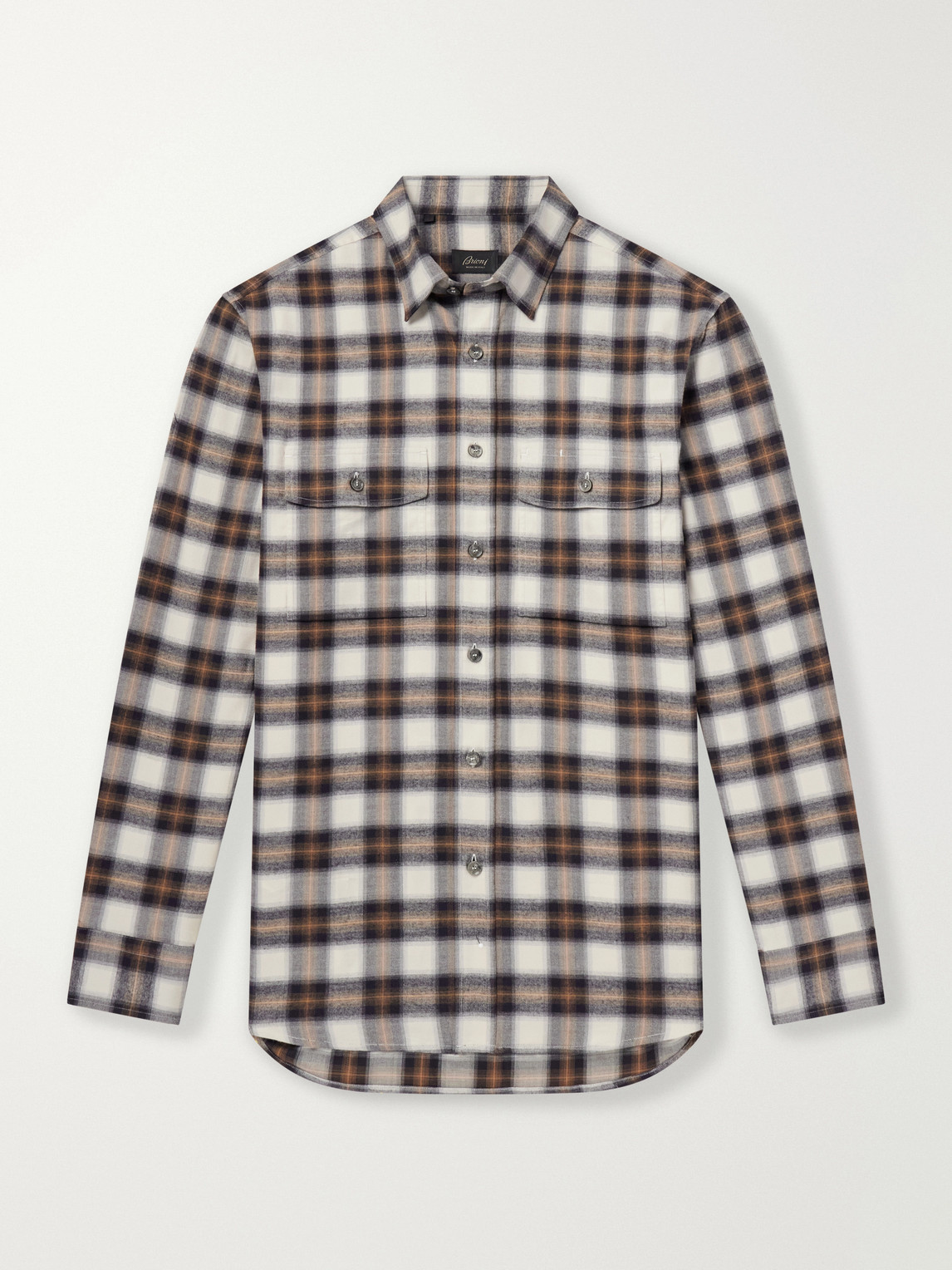Checked Cotton-Flannel Shirt