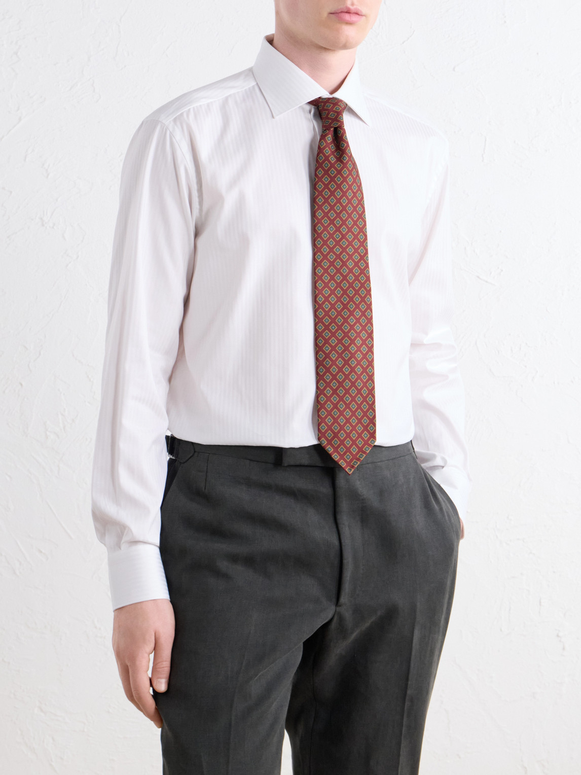 William Striped Cotton-Twill Shirt