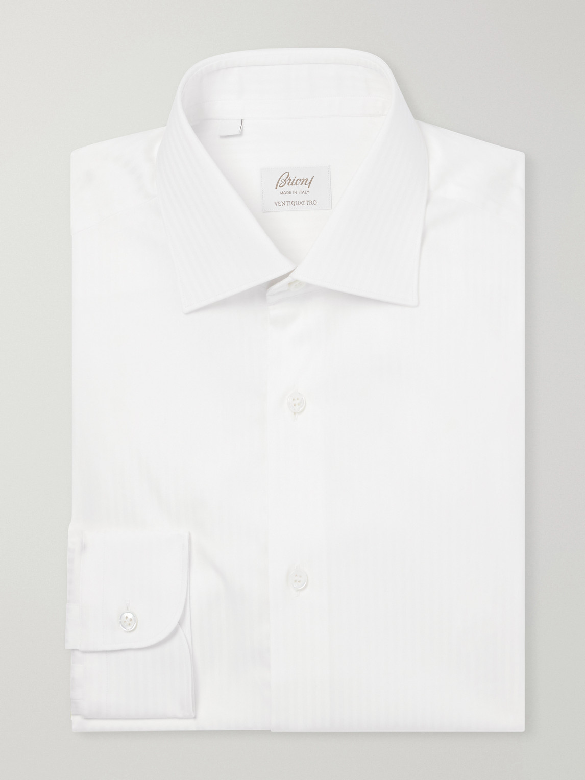 William Striped Cotton-Twill Shirt