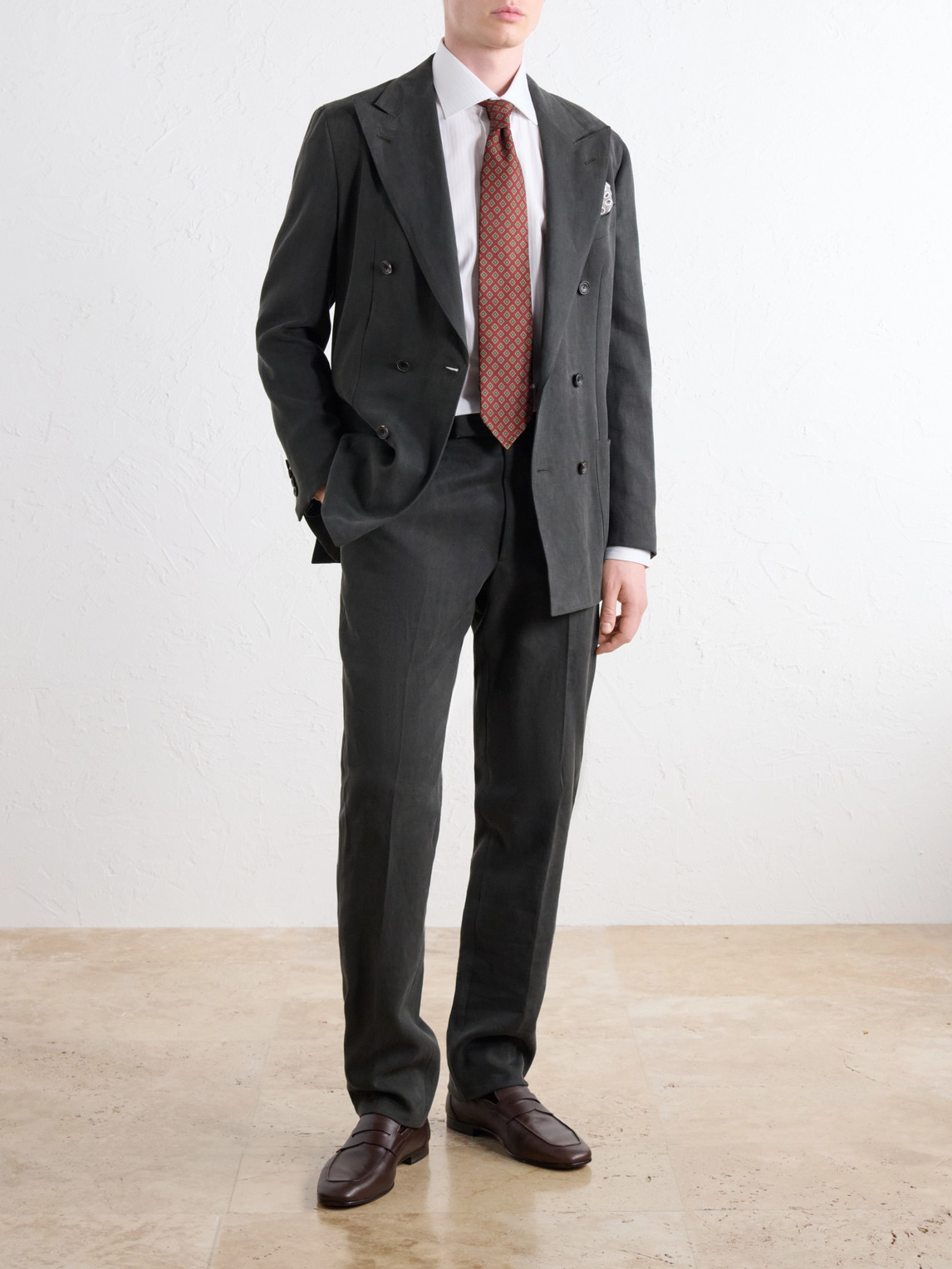 William Striped Cotton-Twill Shirt