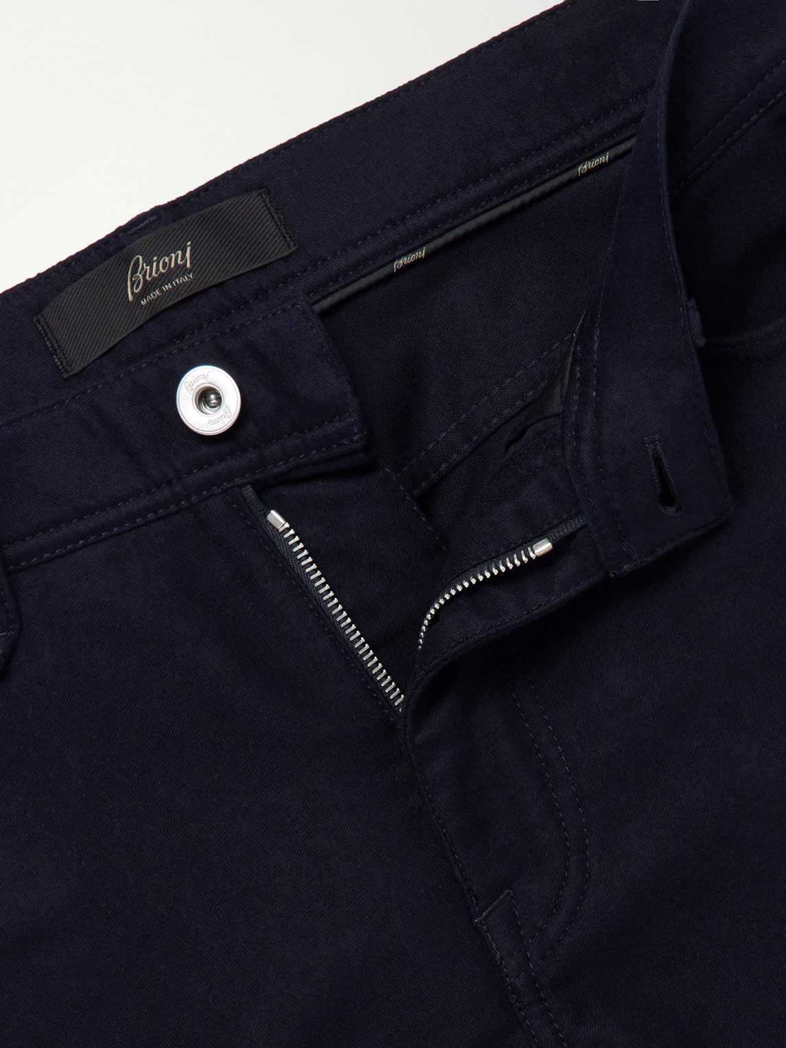 Straight-Leg Cotton-Moleskin Trousers