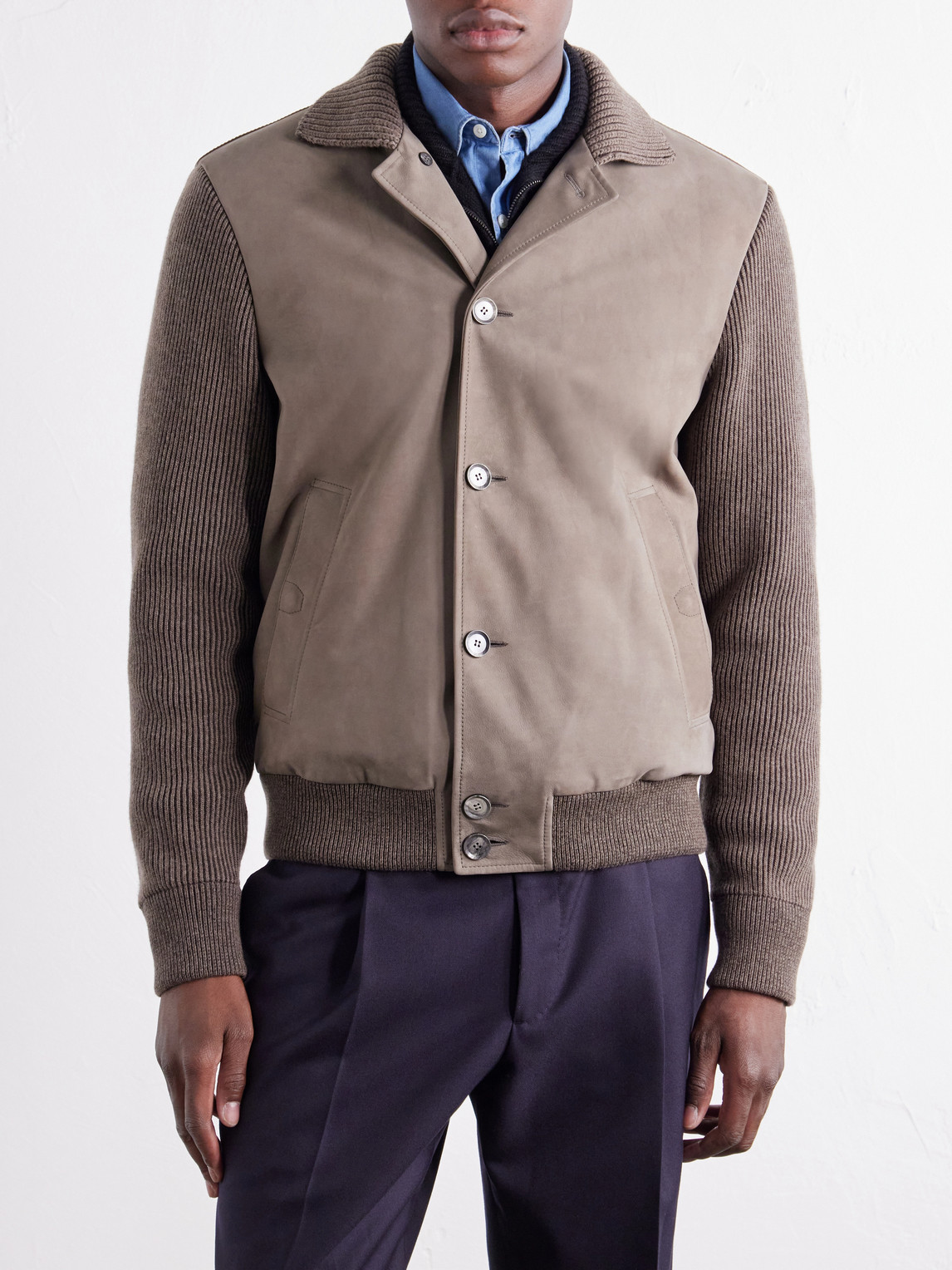 And Suede Blouson Jacket