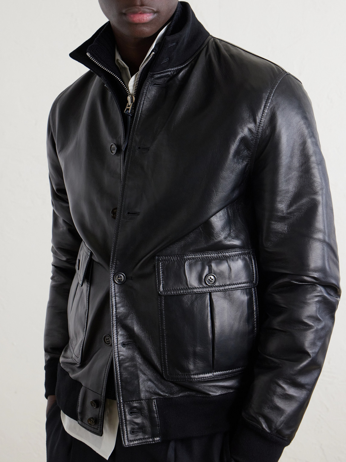 Valstar Ino Leather Jacket In Multi