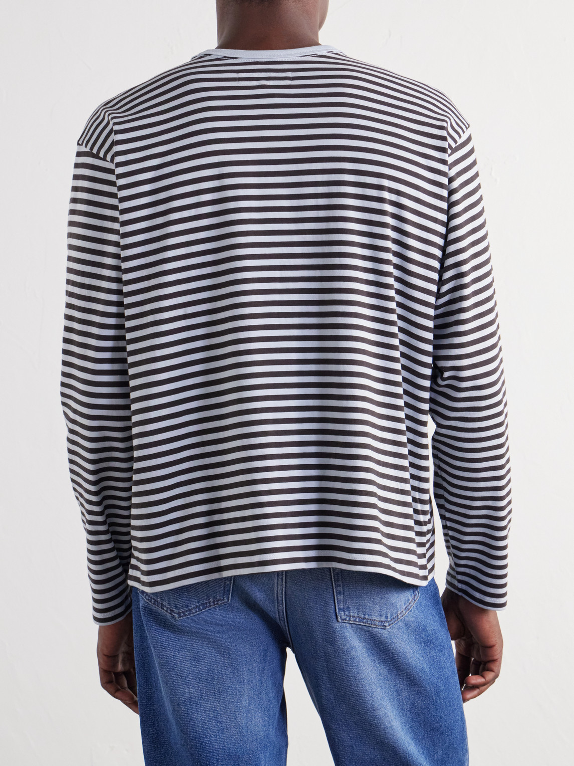 Striped Cotton-Jersey T-Shirt