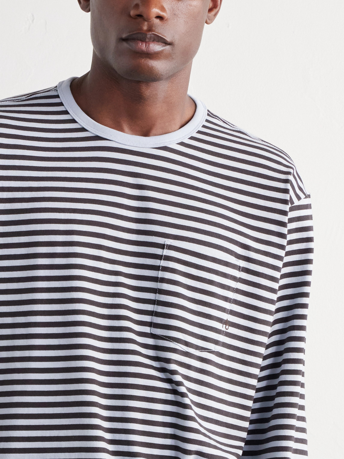 Striped Cotton-Jersey T-Shirt