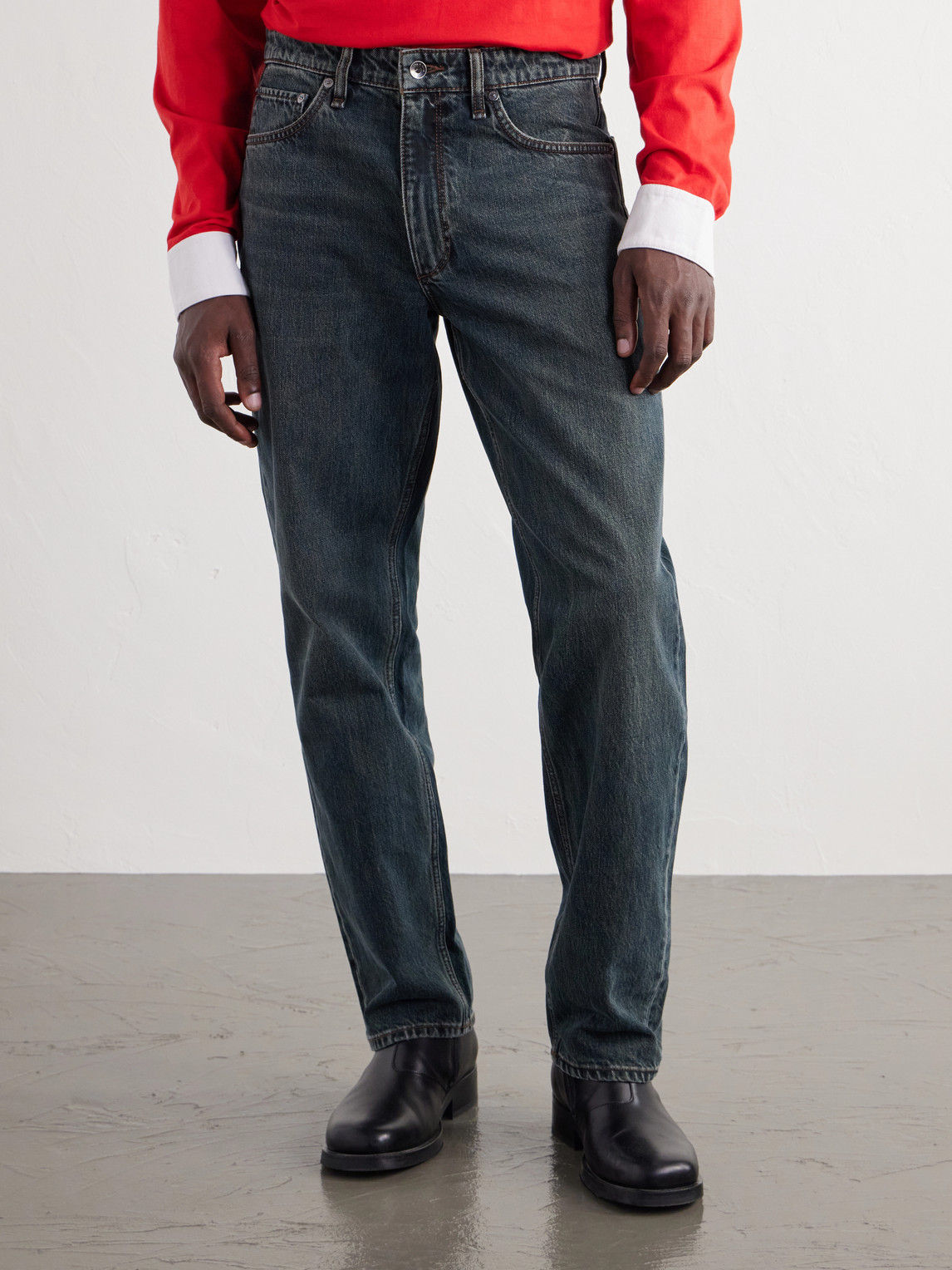 Fit 4 Authentic Straight-Leg Jeans