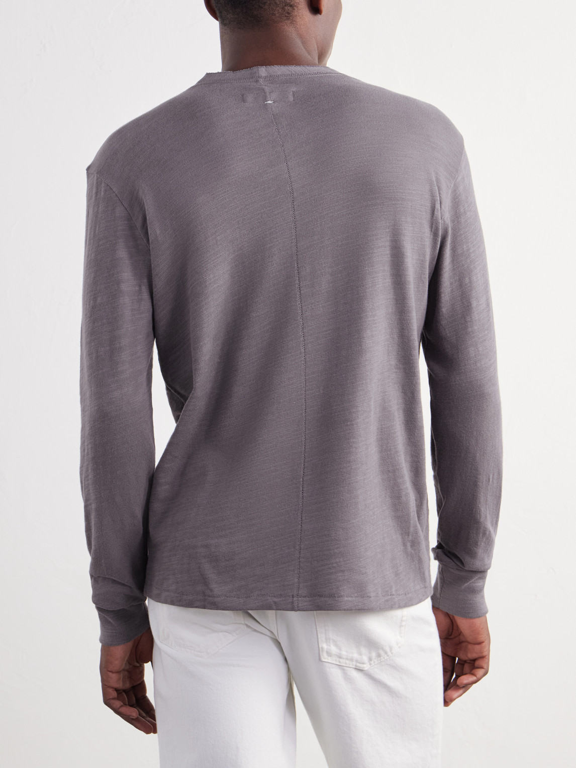 Cotton-Jersey Henley T-Shirt