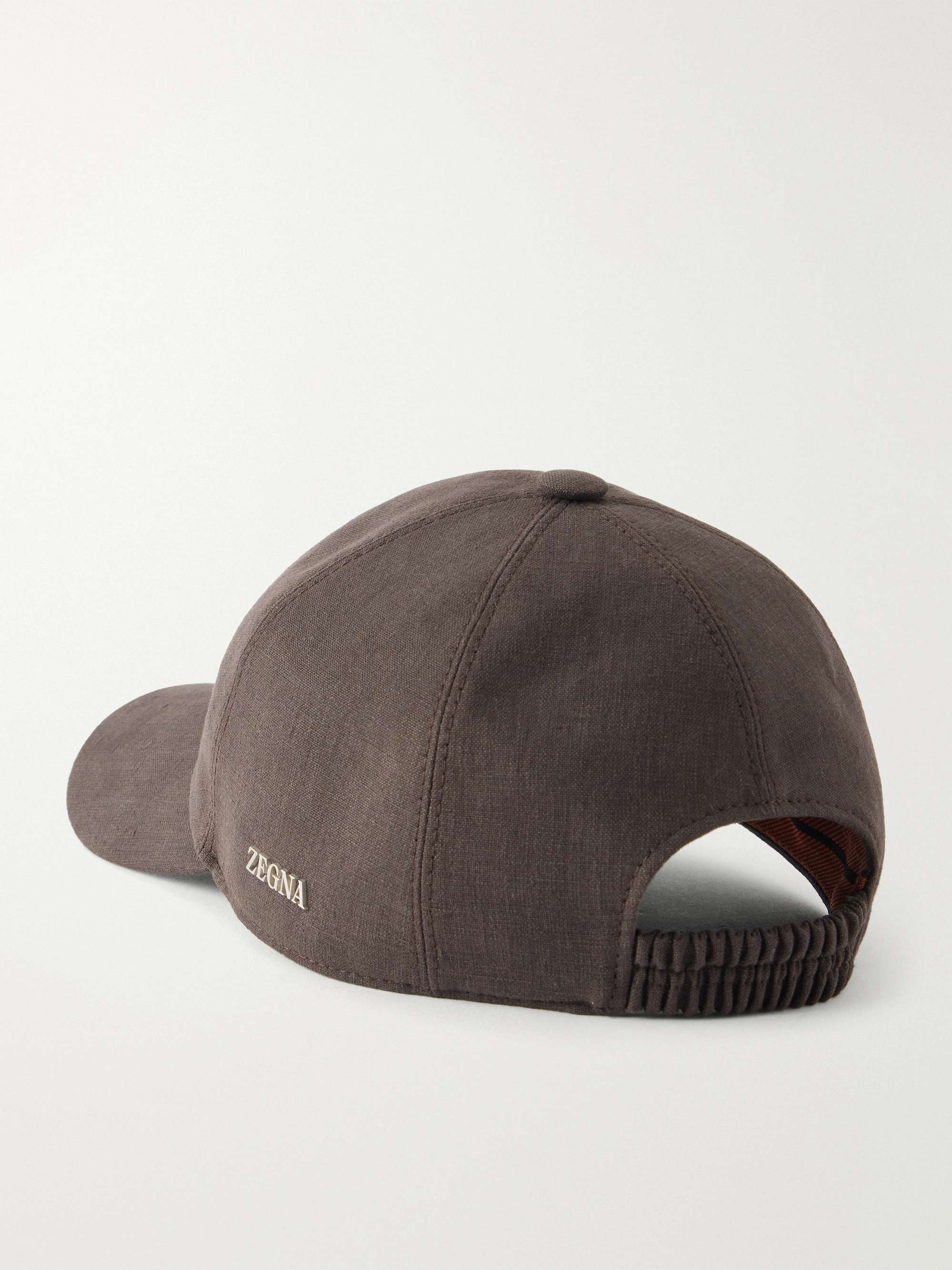 ZEGNA Oasi Logo-embellished Linen Cap for Men | MR PORTER US