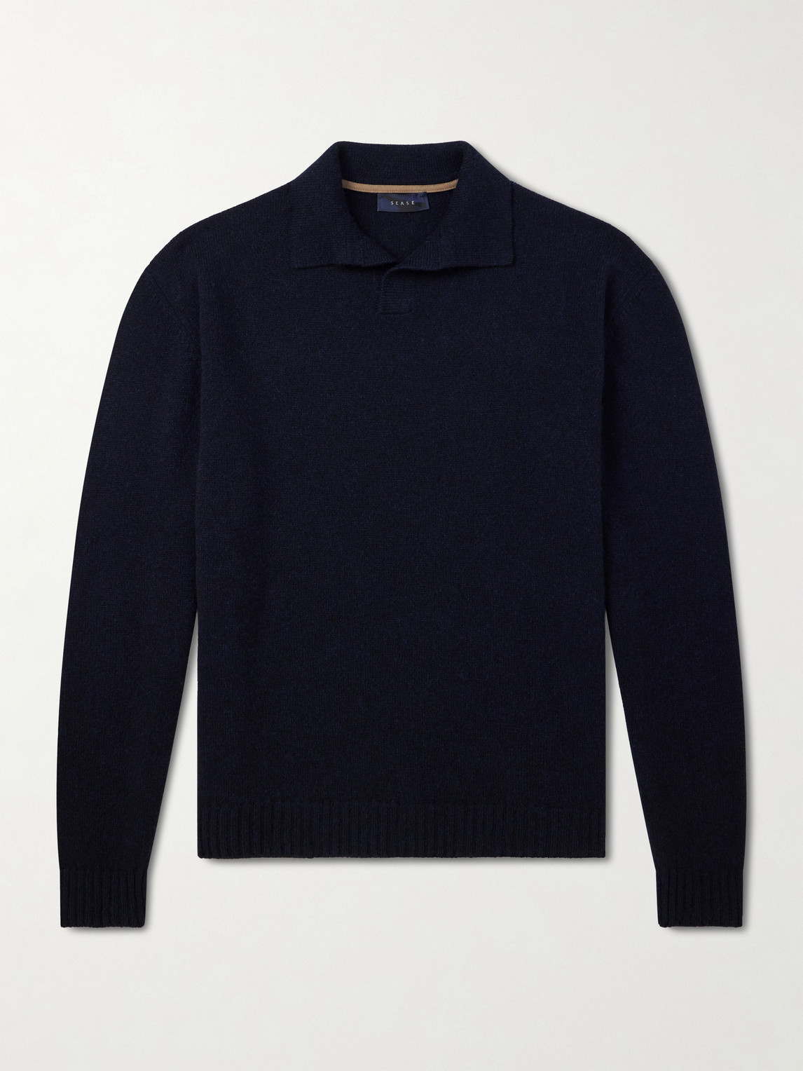 SEASE – Cashmere Wool-Blend Polo Sweater