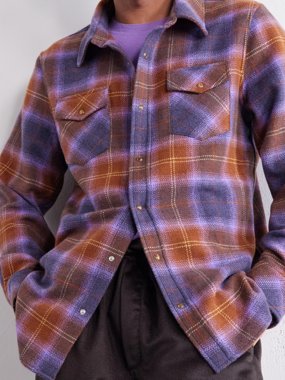 Tartan Cashmere-Flannel Shirt