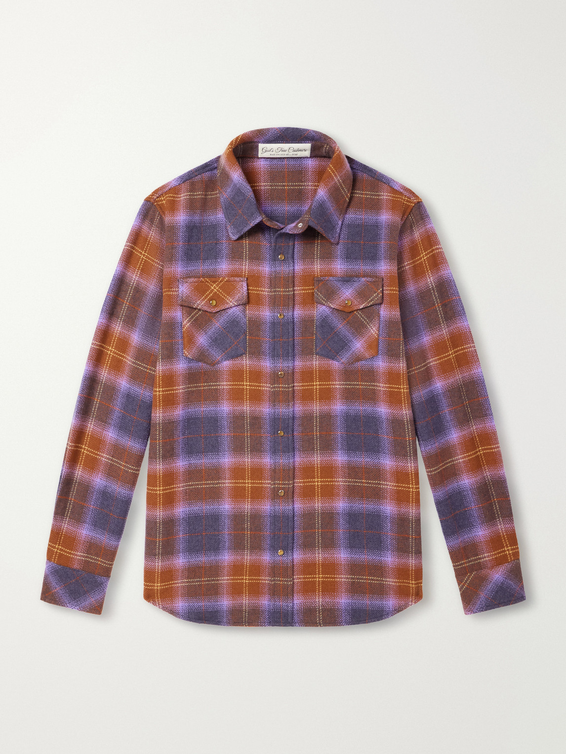 Tartan Cashmere-Flannel Shirt