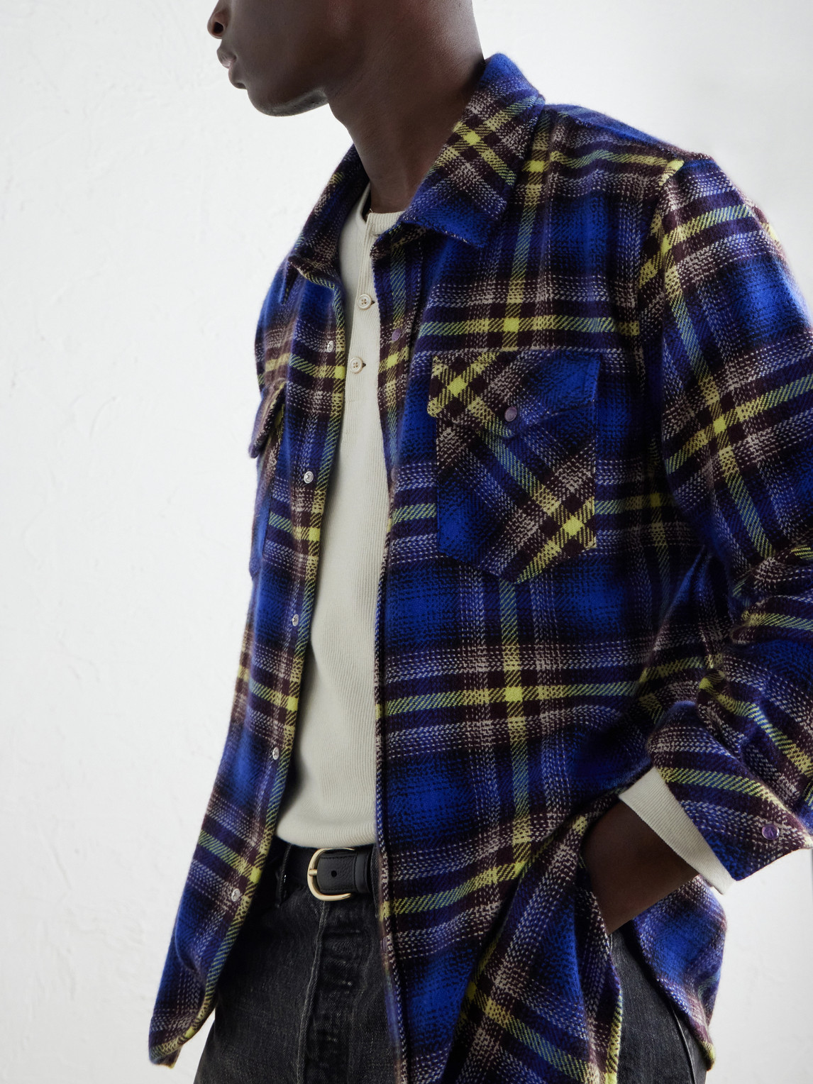 Checked Cashmere Shirt