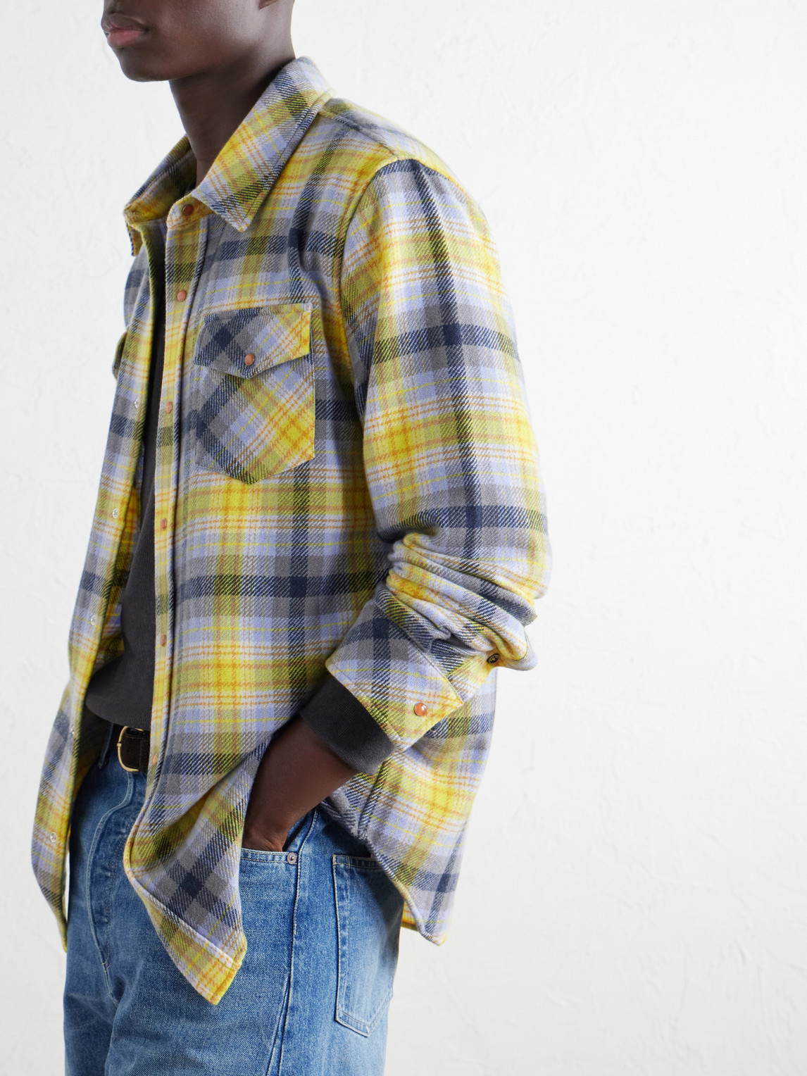Checked Cashmere Shirt