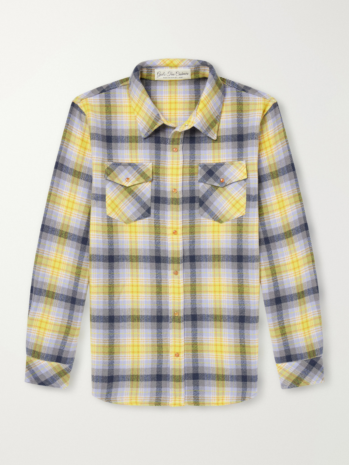 Checked Cashmere Shirt