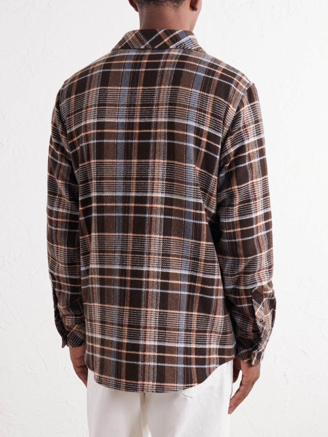 Plaid Cashmere-Flannel Shirt